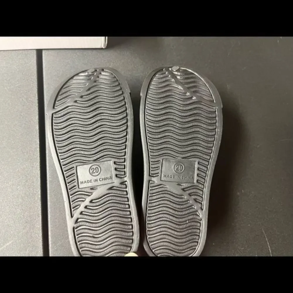 NEW Ska-doo Kids slip on perforated waterproof clogs black‎ size 9